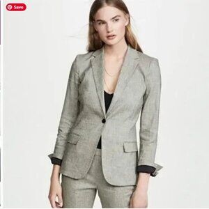 Brand new Theory y Staple One-Button Eco Sharkskin blazer jacket